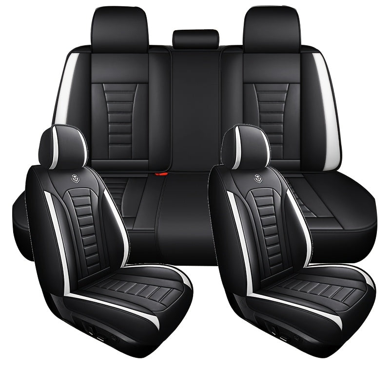 Universal Faux Leather Car Seat Cushion for Four Seasons Five-Seater