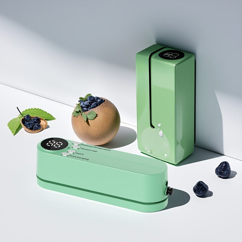 Wireless Food Vacuum Sealer with Seal and Suction Functions for Kitchen and Outdoor Use
