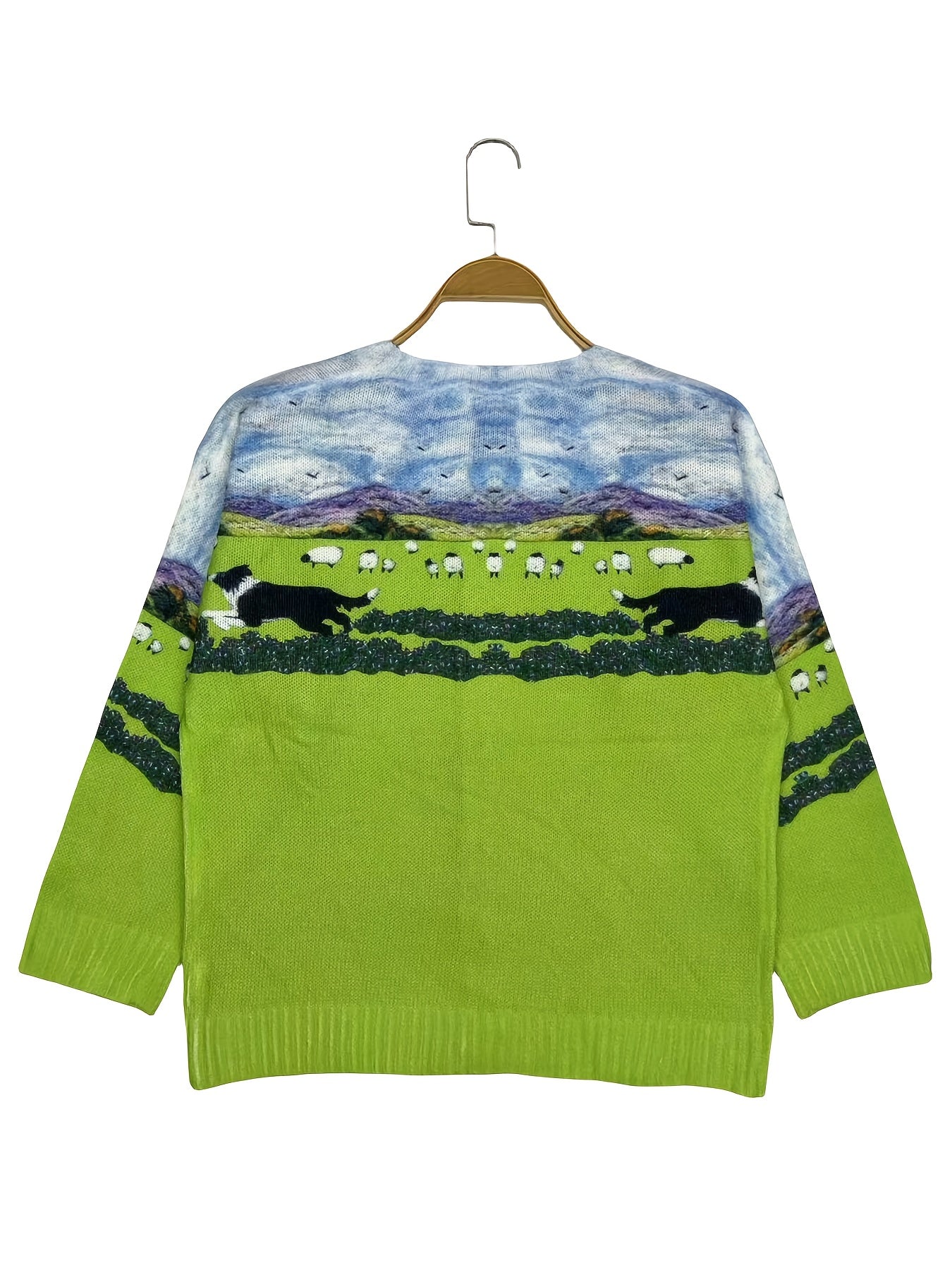 Plus-Size Women's Lightweight Cardigan Fall Spring Open Front Sweater