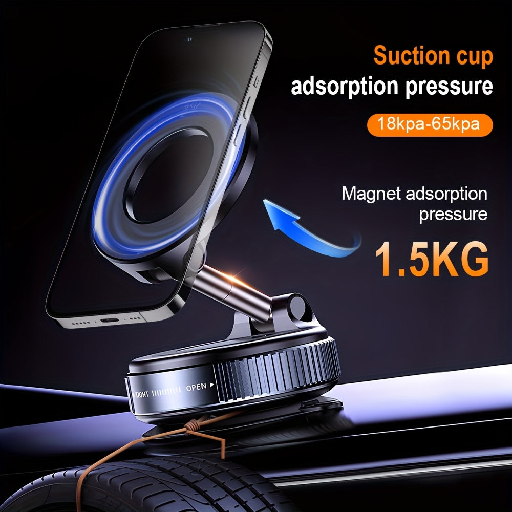 Magnetic Phone Holder Aluminum Alloy 360° Rotatable Car Dashboard Scraper