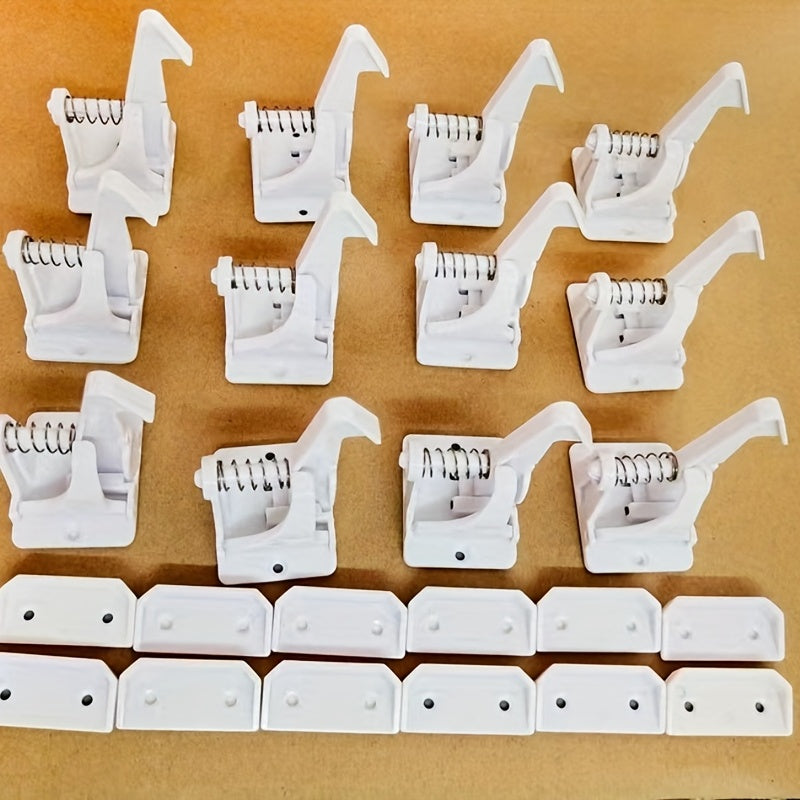 Child Safety Cabinet Locks Set 4pcs with Strong Adhesive Easy Installation for Cabinets and Drawers