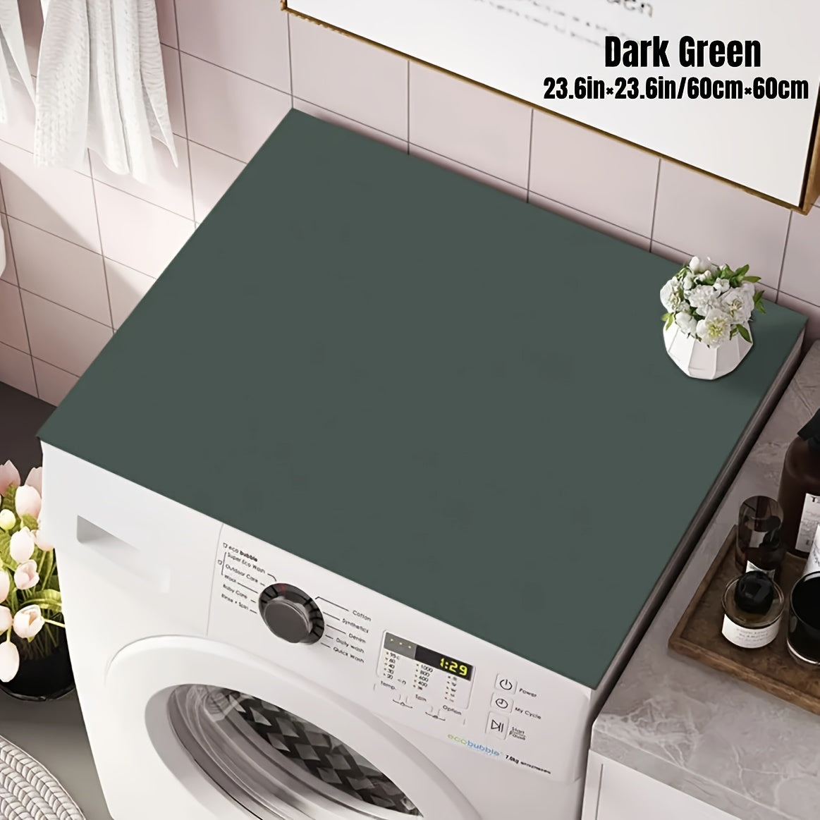 Katta kir yuvish mashinasi va quritgich qopqog'i himoya matosi, diatomli yuqori himoya