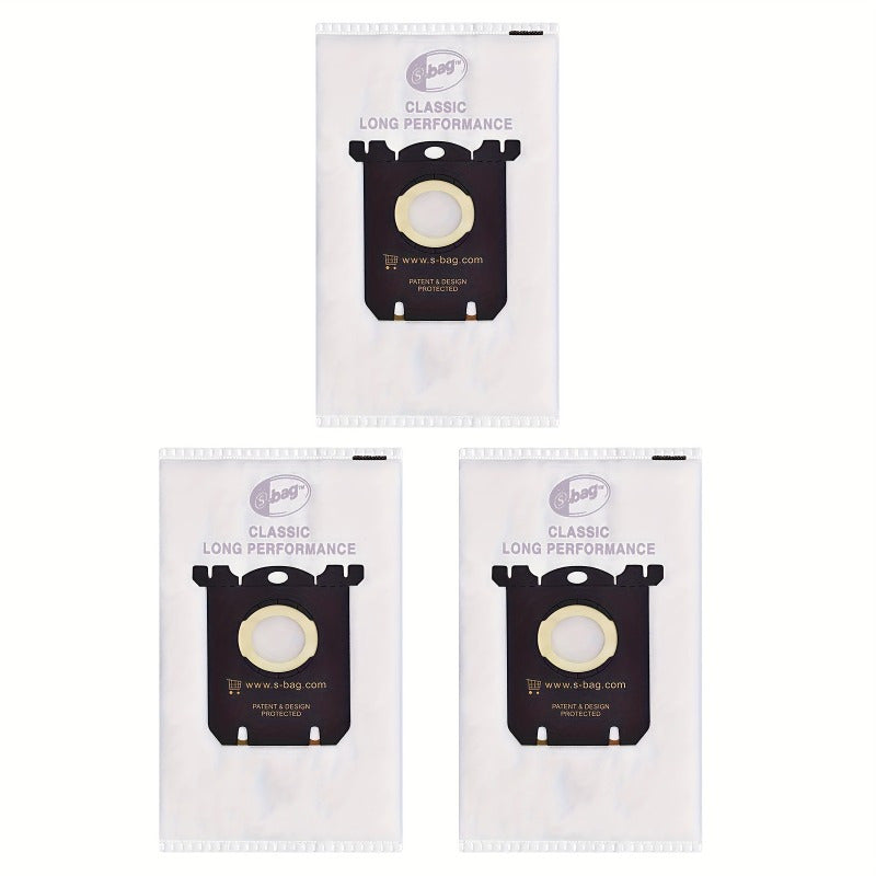 Three Pack Dust Bags for Vacuum Cleaners Thick Non-Woven Fabric Easy Install