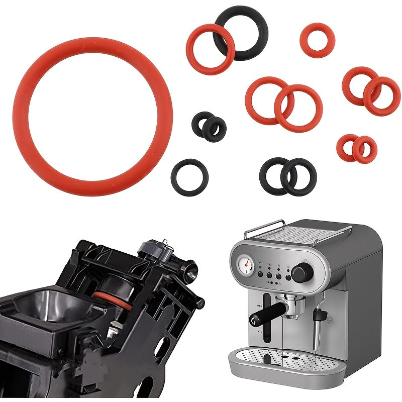 Espresso Machine Maintenance Kit with 15 Anti-Leakage Valve O-Rings Durable Rubber