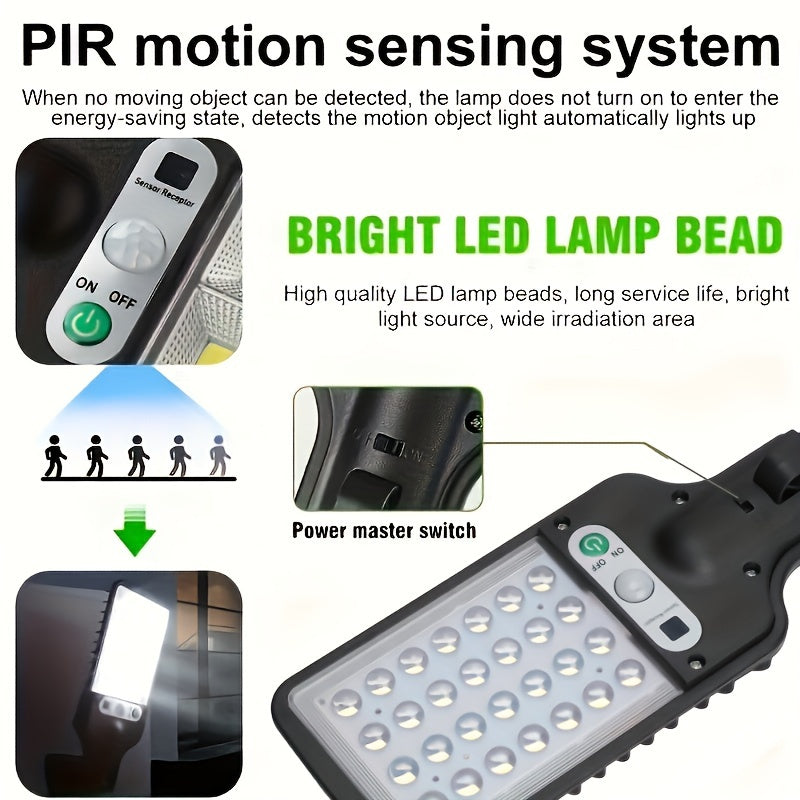 Уличный солнечный уличный светильник с пультом дистанционного управления, светодиодный настенный светильник, садовый свет, сенсор движения