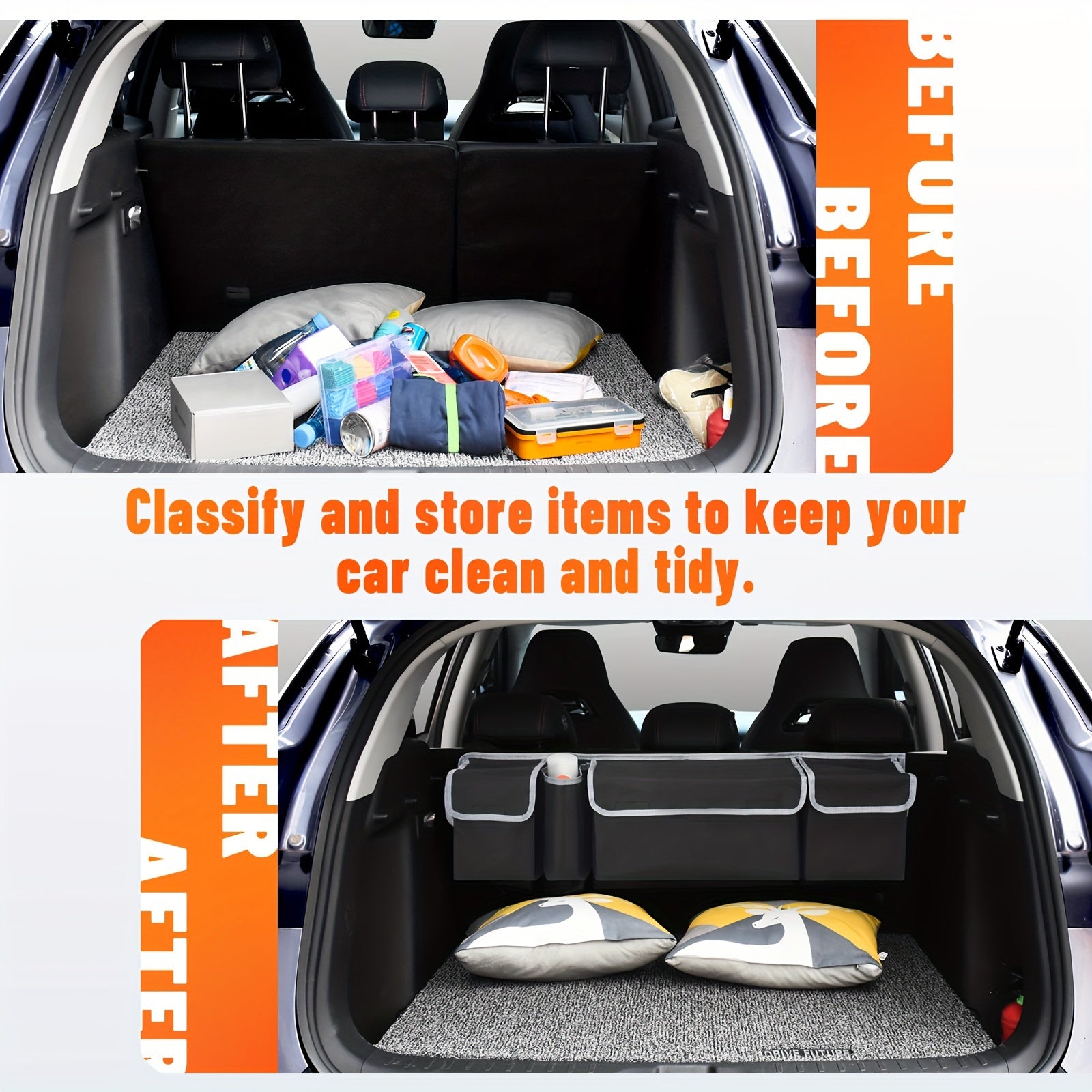 Большая емкость водонепроницаемый складной органайзер для багажника автомобиля