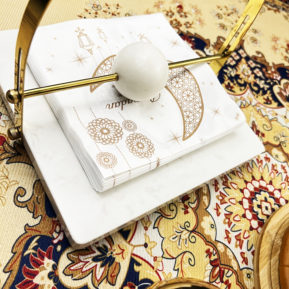 Pack of 20 Disposable Ramadan Table Mats Lanterns Moons 13x33 cm