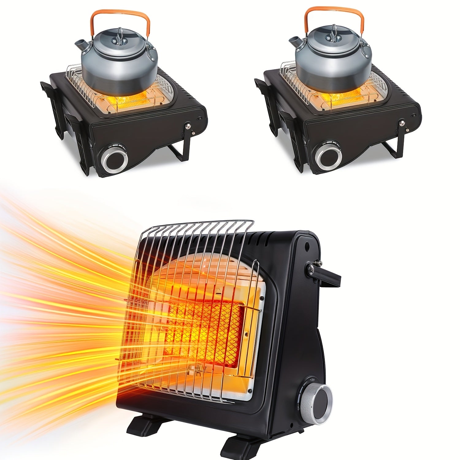 Портативный уличный железный обогреватель для кемпинга и активного отдыха