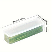 Katta plastik oziq-ovqat saqlash konteynerlari muzlatgichdagi sabzavotlar va oshxona tartibi uchun