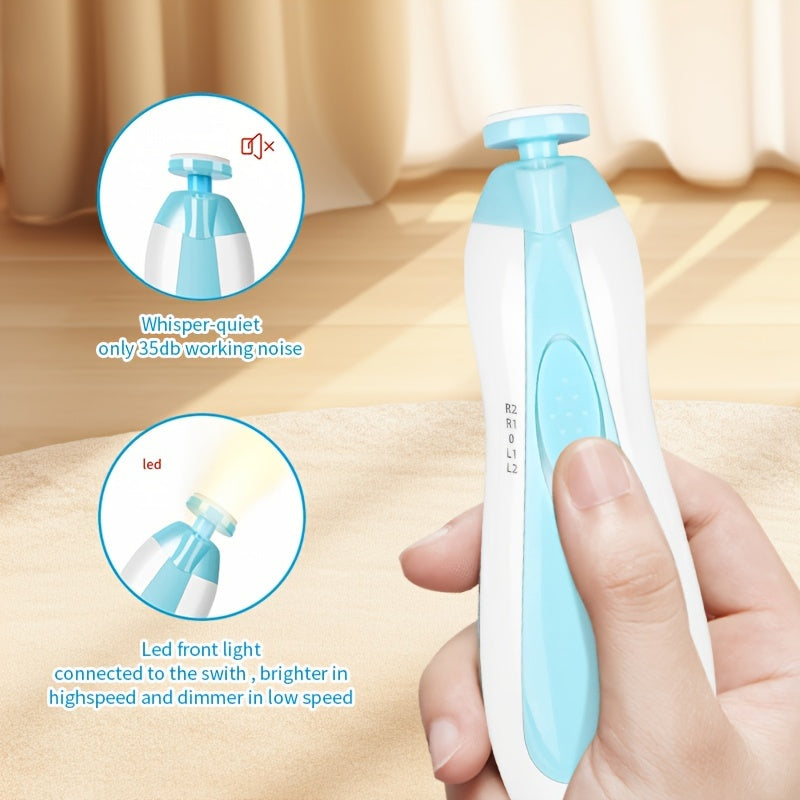 Baby Nail Trimmer with LED Light and Safety Clippers 6-in-1 Grooming Kit for Newborns and Toddlers