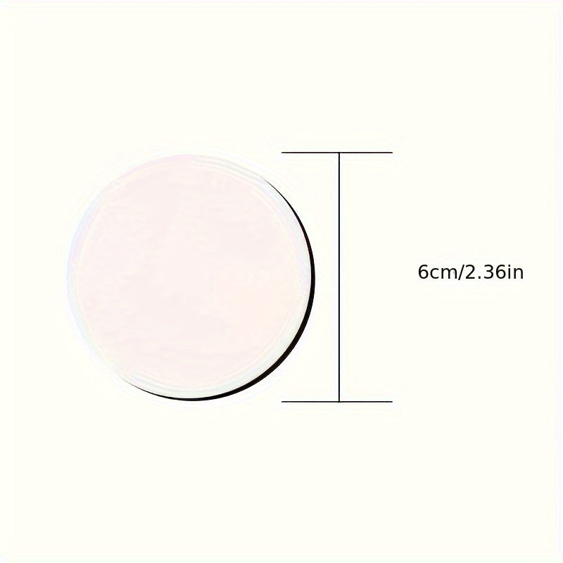 White Non-Slip Sofa Pad with 6cm Invisible Circular Adhesive for No-Mark Comfort