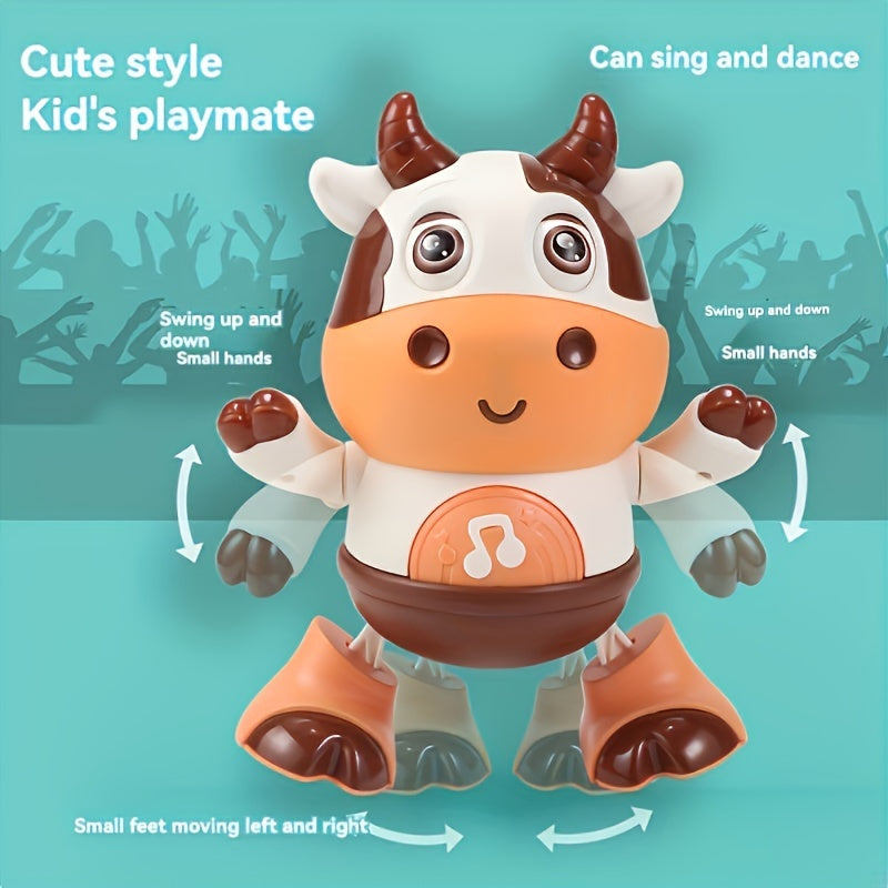 Kids Interactive Singing and Dancing Cow Robot Toy with Music Lights