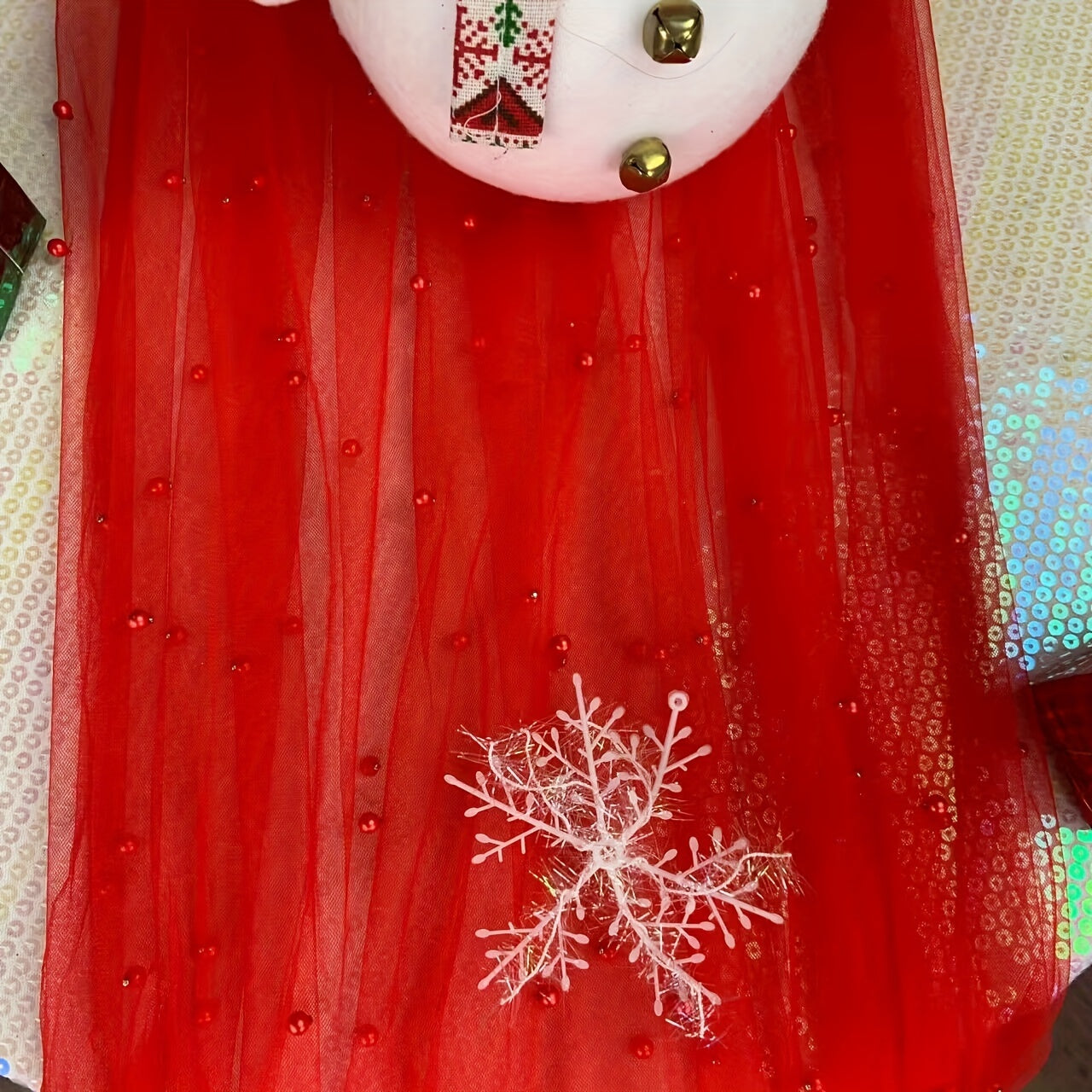 Romantic Pearl Lace Table Runner for Weddings Bridal Showers Elegant Decor