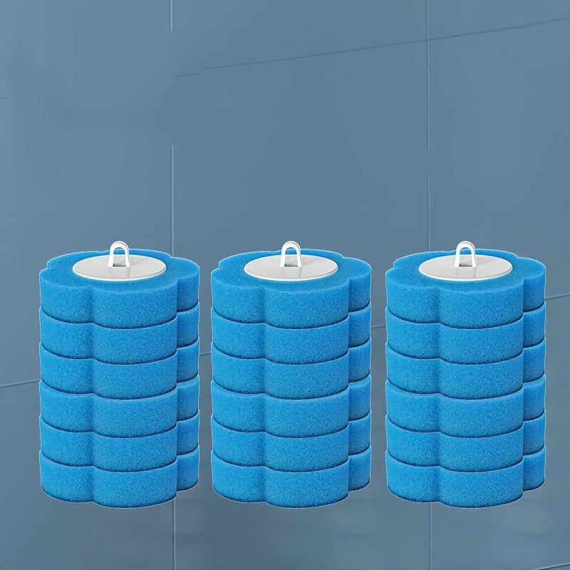 Bir martalik hojatxona cho'tkasi uchun almashtirish padlari, 6-30 dona, plastik tutqich bilan, oson tozalash uchun