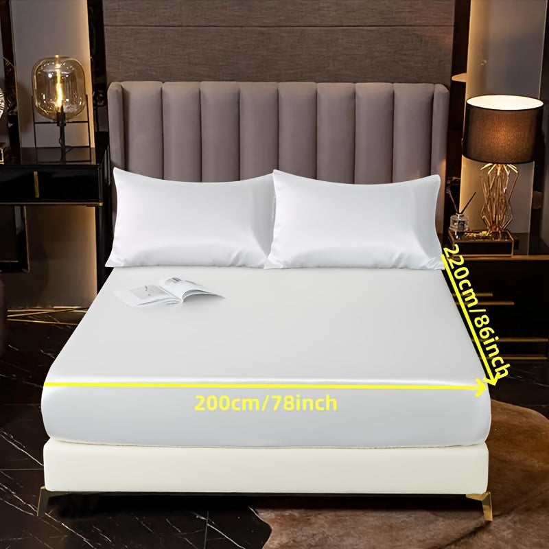 3-Piece Fitted Sheet Set with Pillowcases Polyester Bedding Soft Skin-Friendly