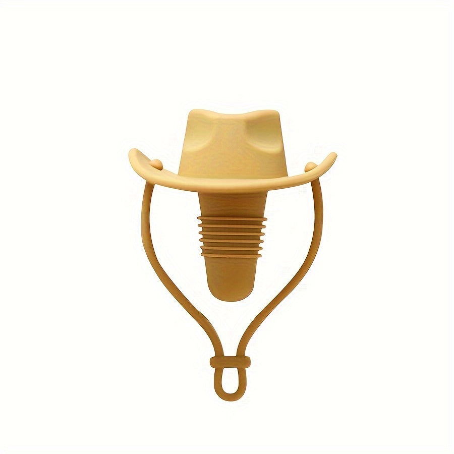 Silicone Cowboy Hat Bottle Sealer for Spirits and Holiday Celebrations