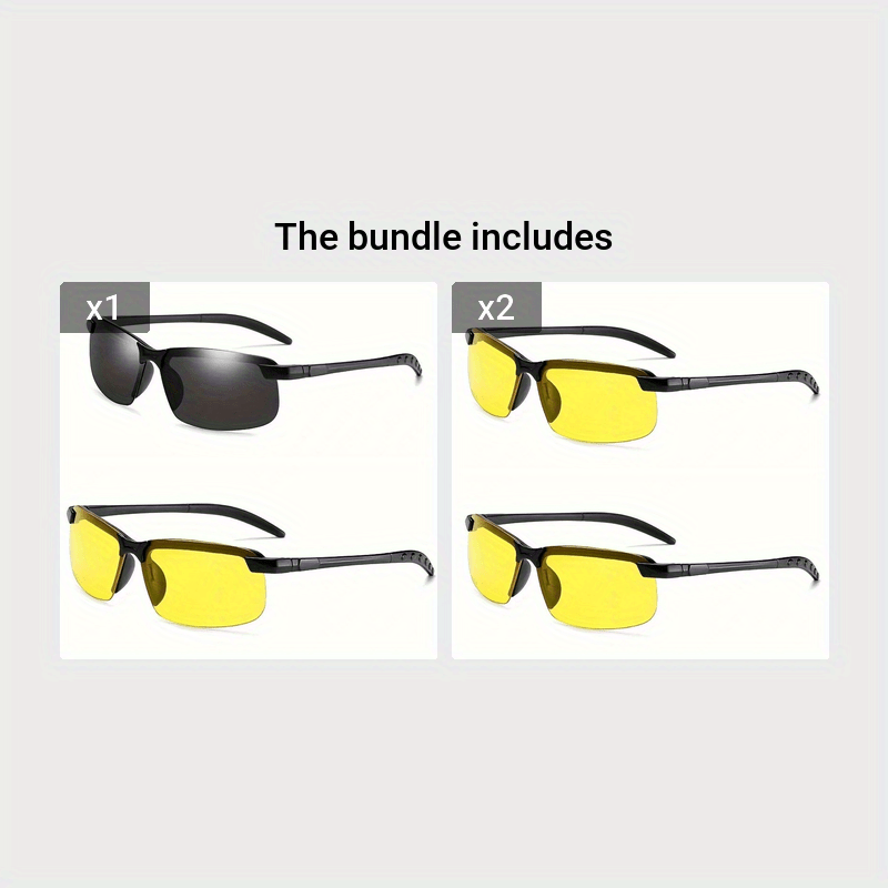 Women's Semi-Rimless Night Vision Driving Glasses Buy Two Get One Free