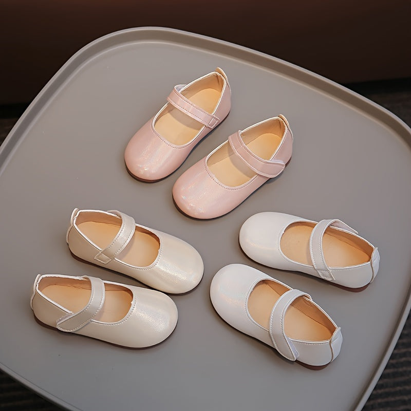 Girls Mary Jane Flats Breathable PU Low Top Casual All-Season