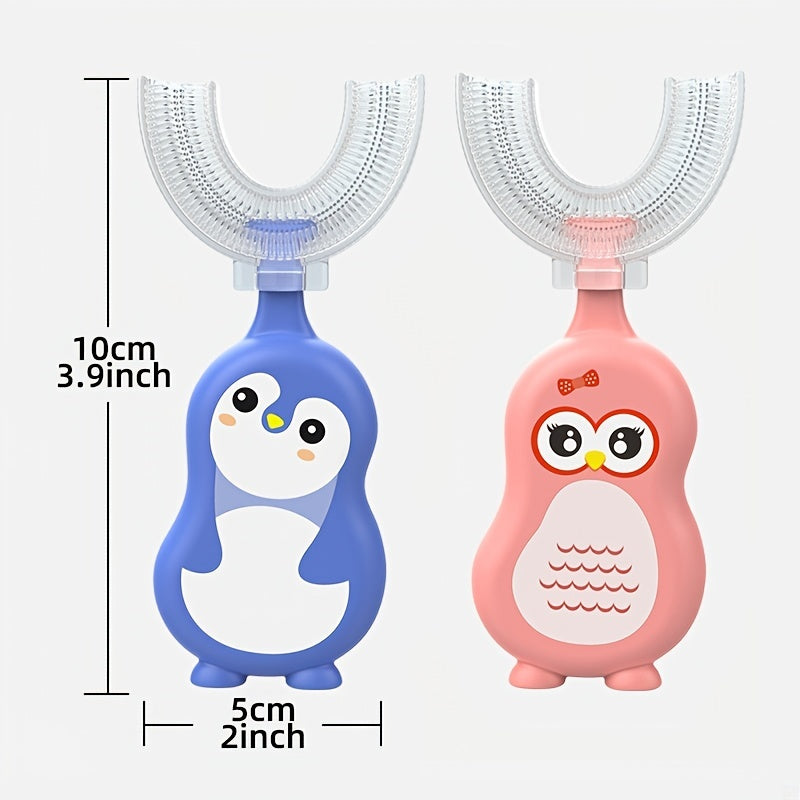 Adult U Shaped Oral Teeth Cleaning Toothbrush Soft Silicone Brush Head
