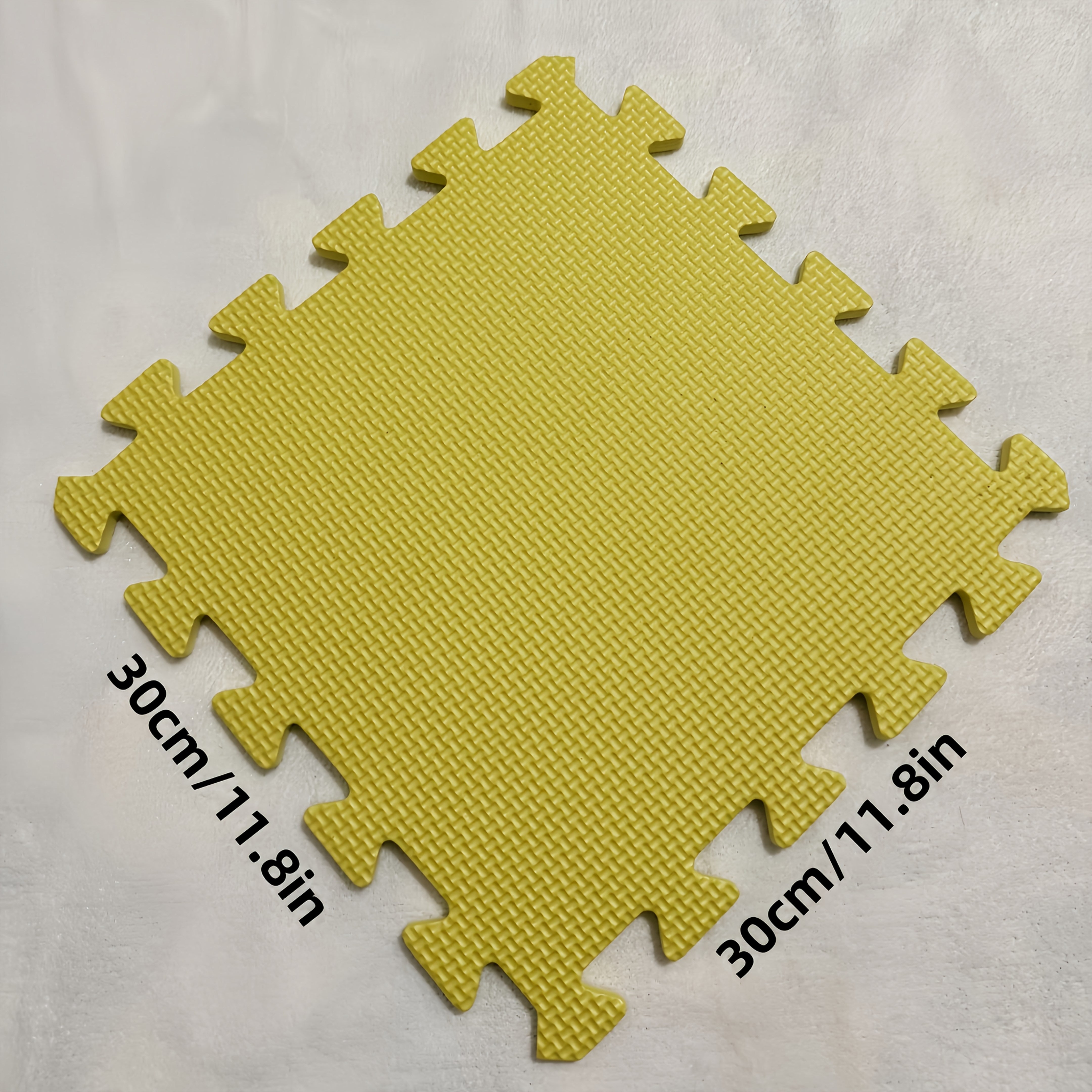 40-tilo O'zaro To'qnashuv Noyob EVA Pol Panelari, Chuqur va Yoga uchun 30x30cm Bej, Pushti, Noyob Ko'k