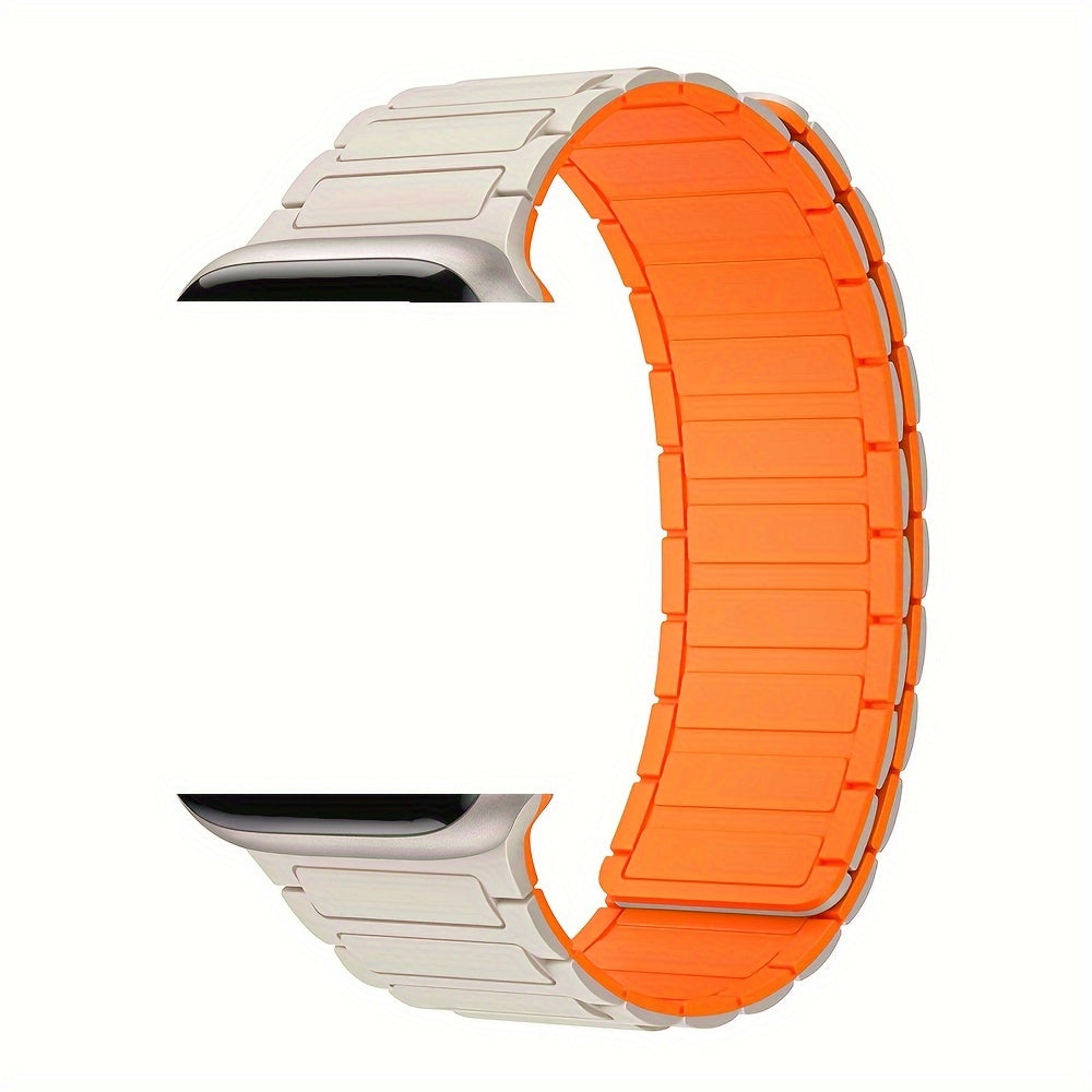 Магнитный силиконовый браслет для IWatch Series 9-3, 44мм-38мм