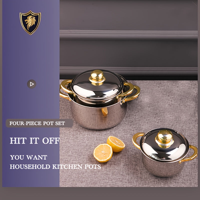 Yuqori sifatli zanglamas po'latdan yasalgan sho'rva qozoni - 5-qavatli pastki va ko'zgu qoplamasi bilan, induktsion pechlar uchun mos, qaynatmalar, souslar va shirinliklar tayyorlash uchun ideal.