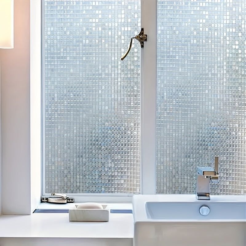 Static Cling Glass Window Film 10mil PVC Privacy Stickers for Living Room Bathroom