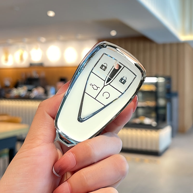 Pink TPU Key Fob Cover for Car Remote Key Protectors Durable Key Case