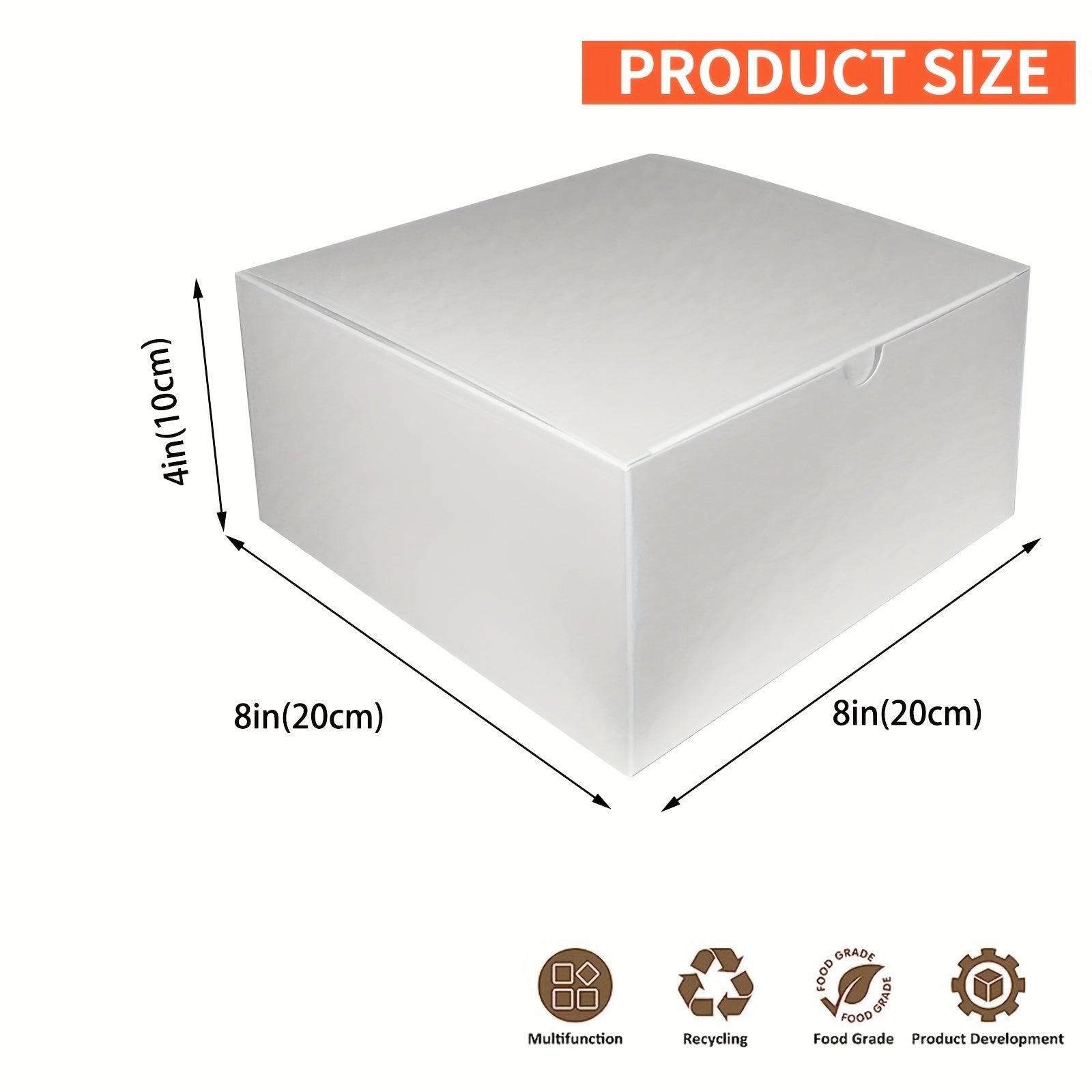 Set of 15 Paper Cardboard Gift Boxes 20.32cm with Lids for Christmas Bridesmaid Gifts