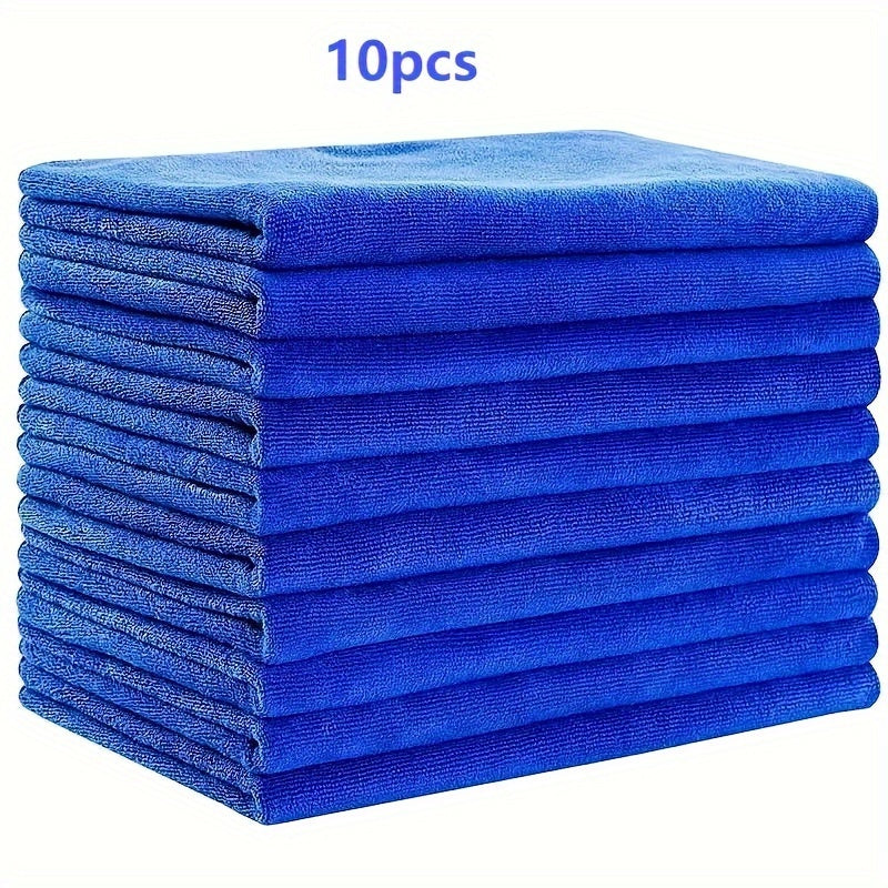 10-Piece Soft Polyester Towel Set for Bathroom Gym Spa Hotel and Commercial Use