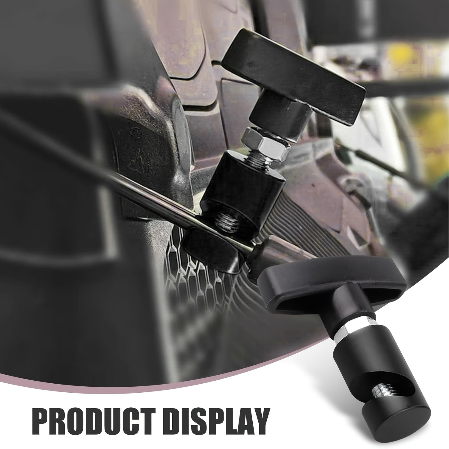 Juego de 2 varillas de soporte para capó de coche, clips para levantar el capó del motor, duraderos, negros