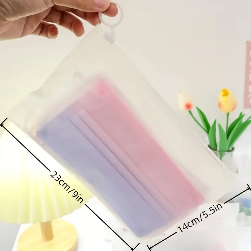 20 больших прозрачных застежек-молний для хранения, водонепроницаемых многофункциональных пластиковых пакетов