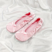 Women’s Slip-On Ballet Flats Light Gray Pink Beige White Indoor Shoes Comfortable Rounded Toe