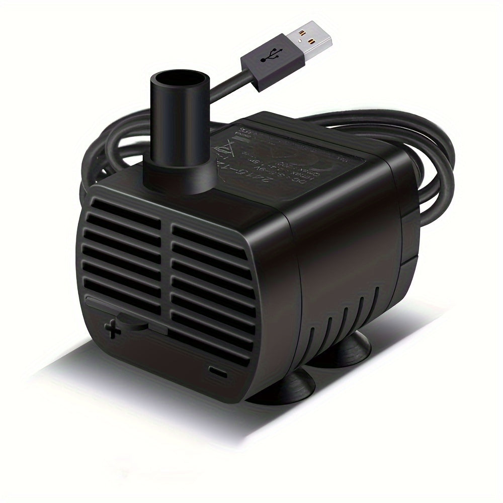 USB Mini Water Pump 53GPH Aquarium Fountain Submersible Low Noise