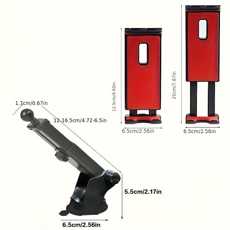Universal Adjustable Tablet and Phone Car Holder Stand for 10-26 Cm Devices