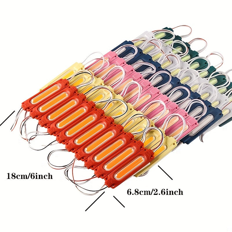 10PCS COB LED Module Lights for Truck Car DC12V 24V Side Warning Lights