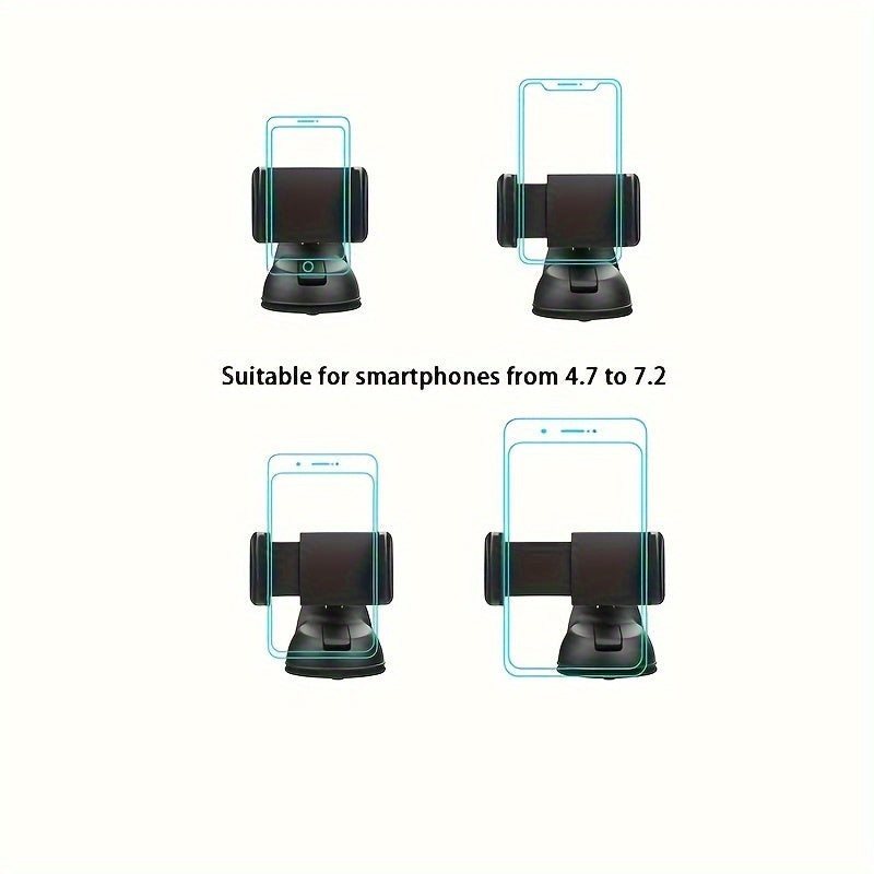 Soporte universal para teléfono de coche, ajustable y giratorio, soporte para navegación GPS