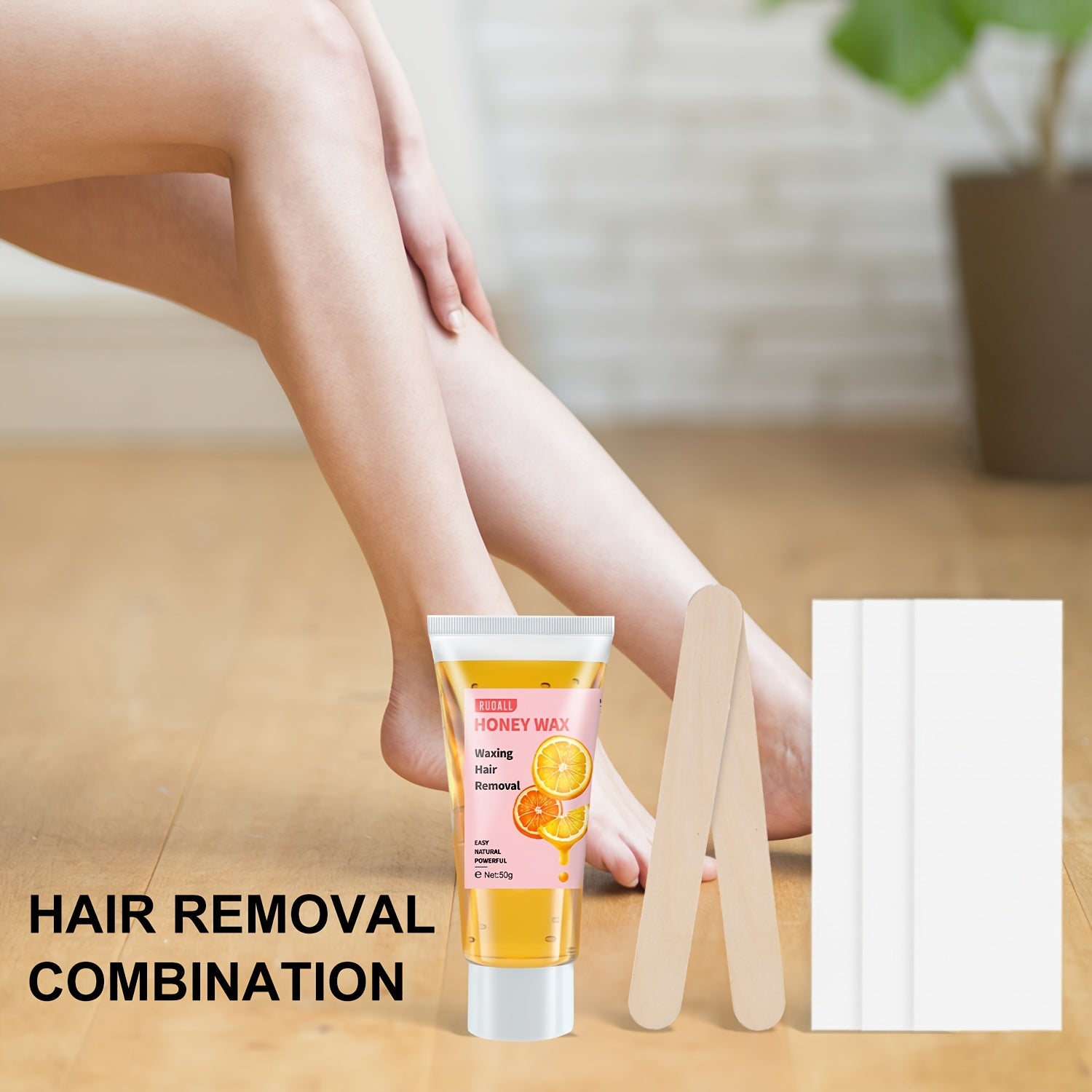 Summer Women Lemon Honey Wax Hair Removal Kit for Beard Underarm Bikini