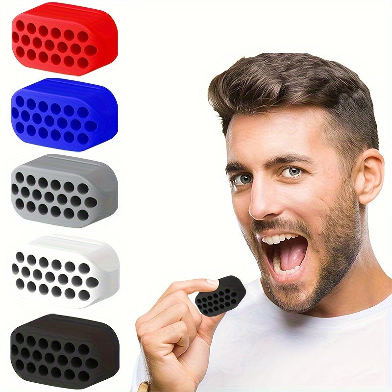 Ejercitador de mandíbula de silicona unisex, pelota de fitness para esculpir los músculos faciales