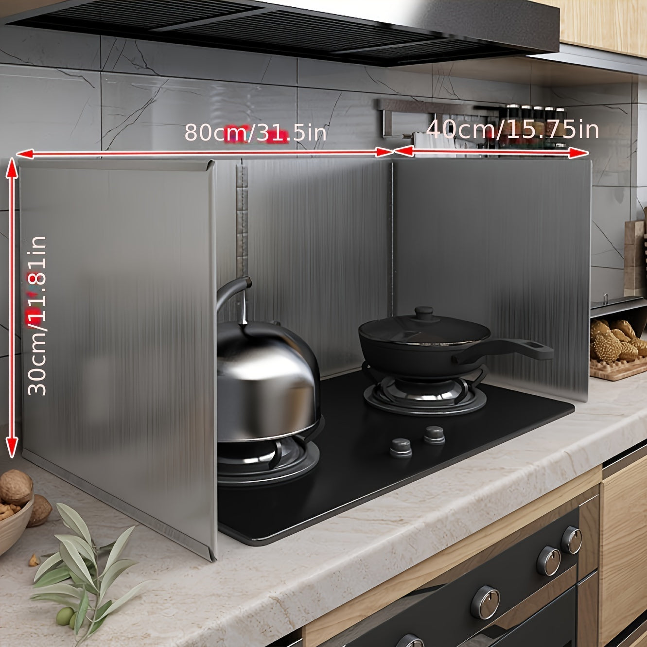 Foldable Heat-Resistant Aluminum Splatter Screen for Stove Top Oil Shield