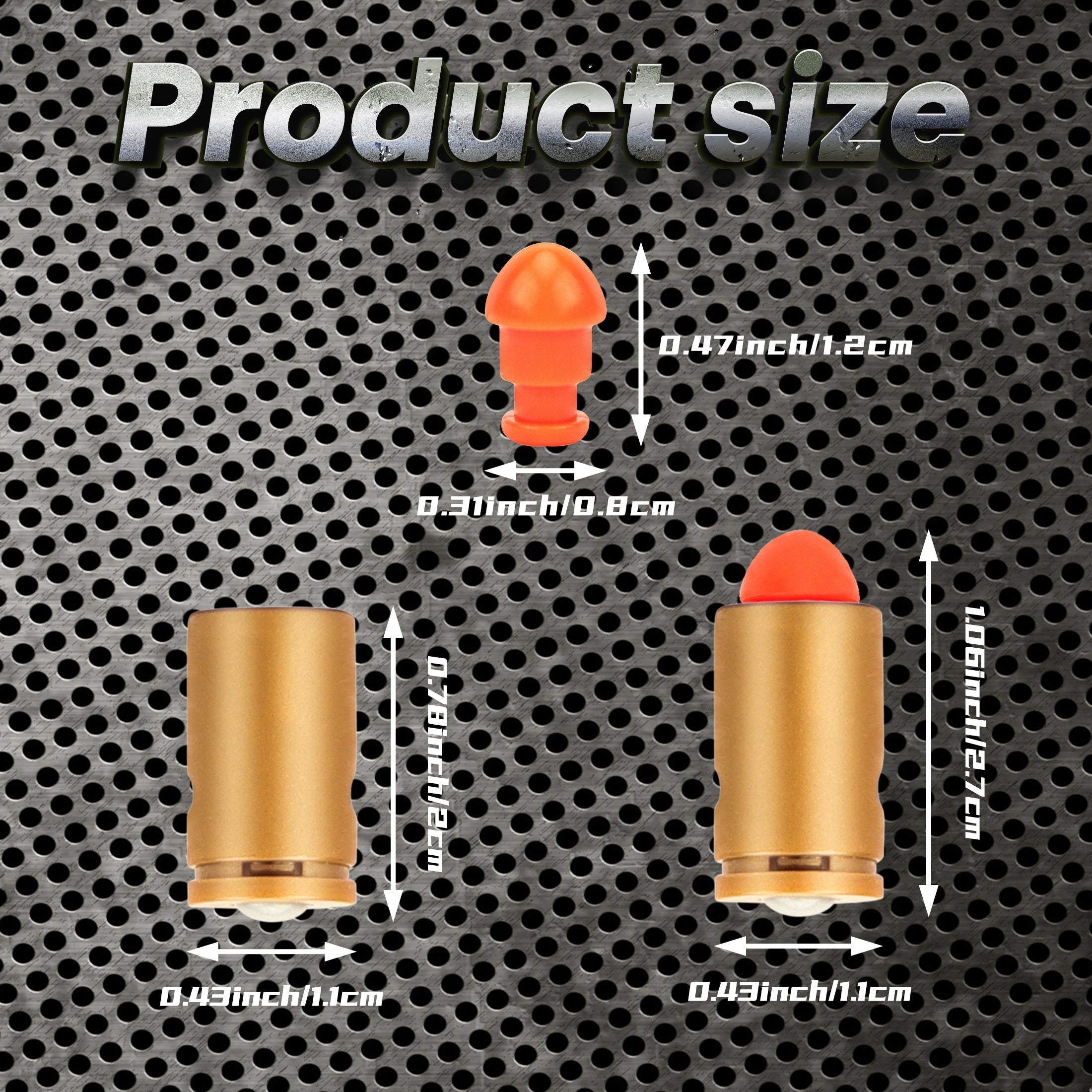 Mixed Colors Reusable Toy Gun Accessories Plastic Shell Casings with Safety Bullets and Quick Load Design