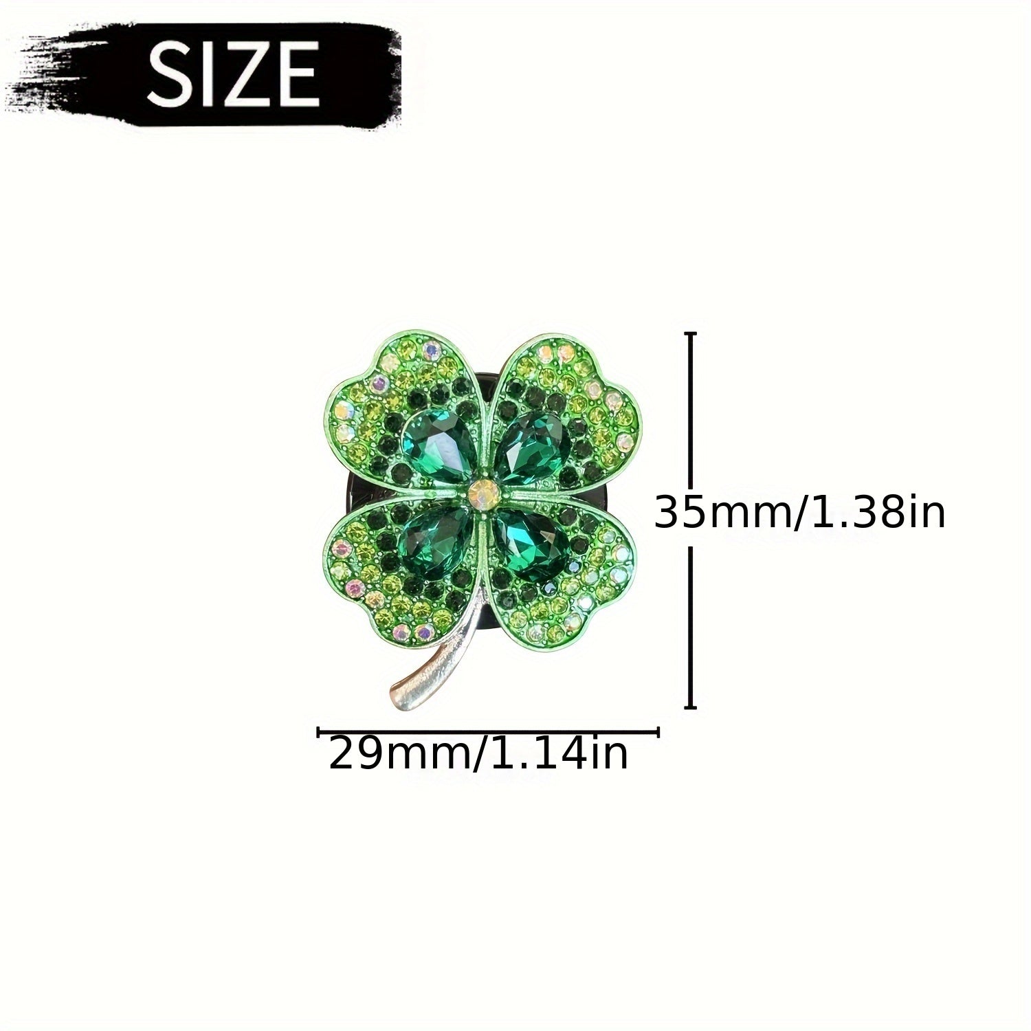 Ayollar uchun avtomobil havo tozalagichi, rhinestone, to'rt bargli toshbaqa dekor