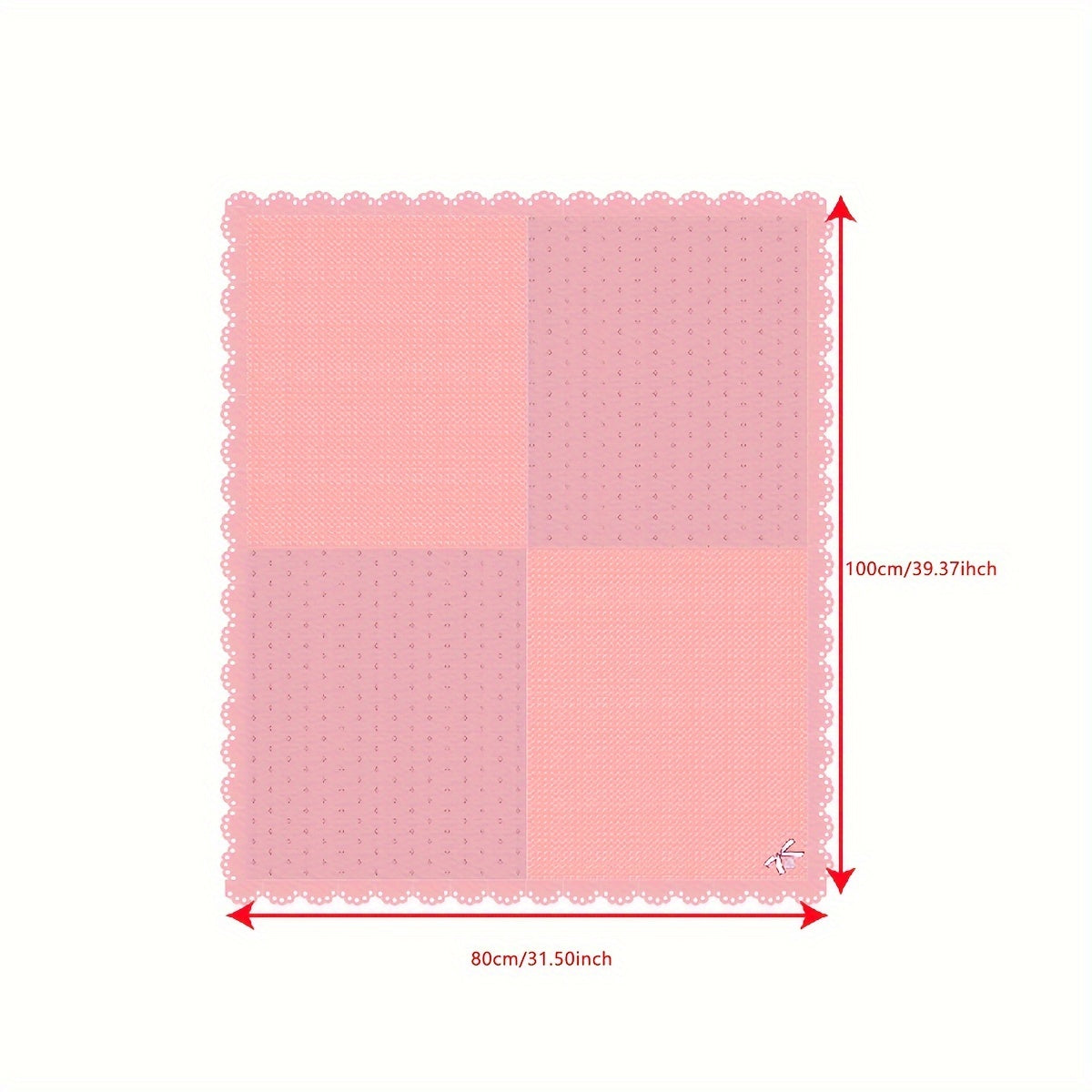 Gender-Neutral Knitted Baby Swaddle Blanket 80x100cm Soft Chunky All-Season