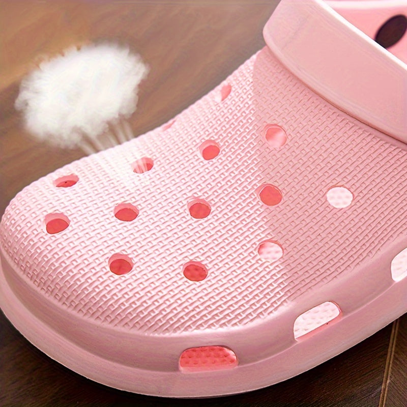 Women's Solid Color Clogs Casual Garden Slip-On Shoes