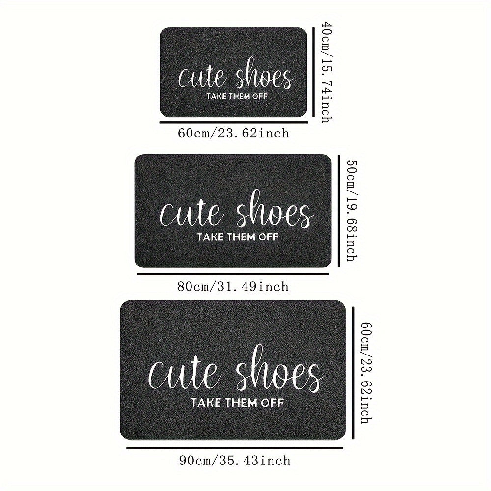 Stain Resistant Non-Slip Polyester Doormat with Floral Pattern for Entrance and Home