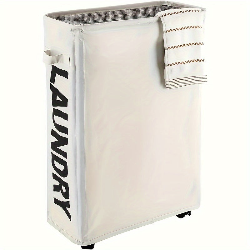 Cesta de ropa plegable y ajustable con cubierta de malla transpirable para baño, dormitorio y lavandería