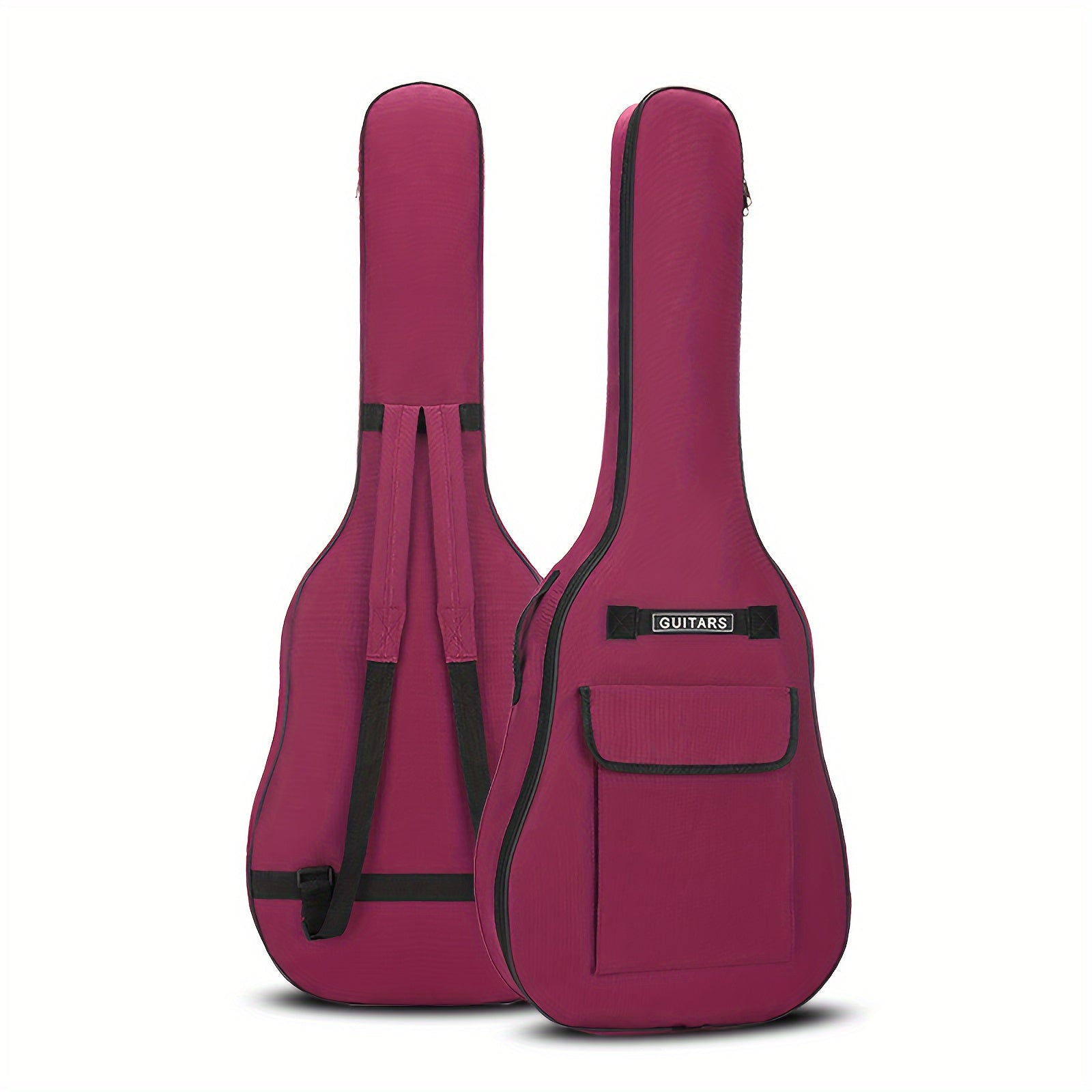 5.5mm Padded Waterproof Guitar Bag for 40/41 Inch Guitars with Adjustable Straps and Front Pocket