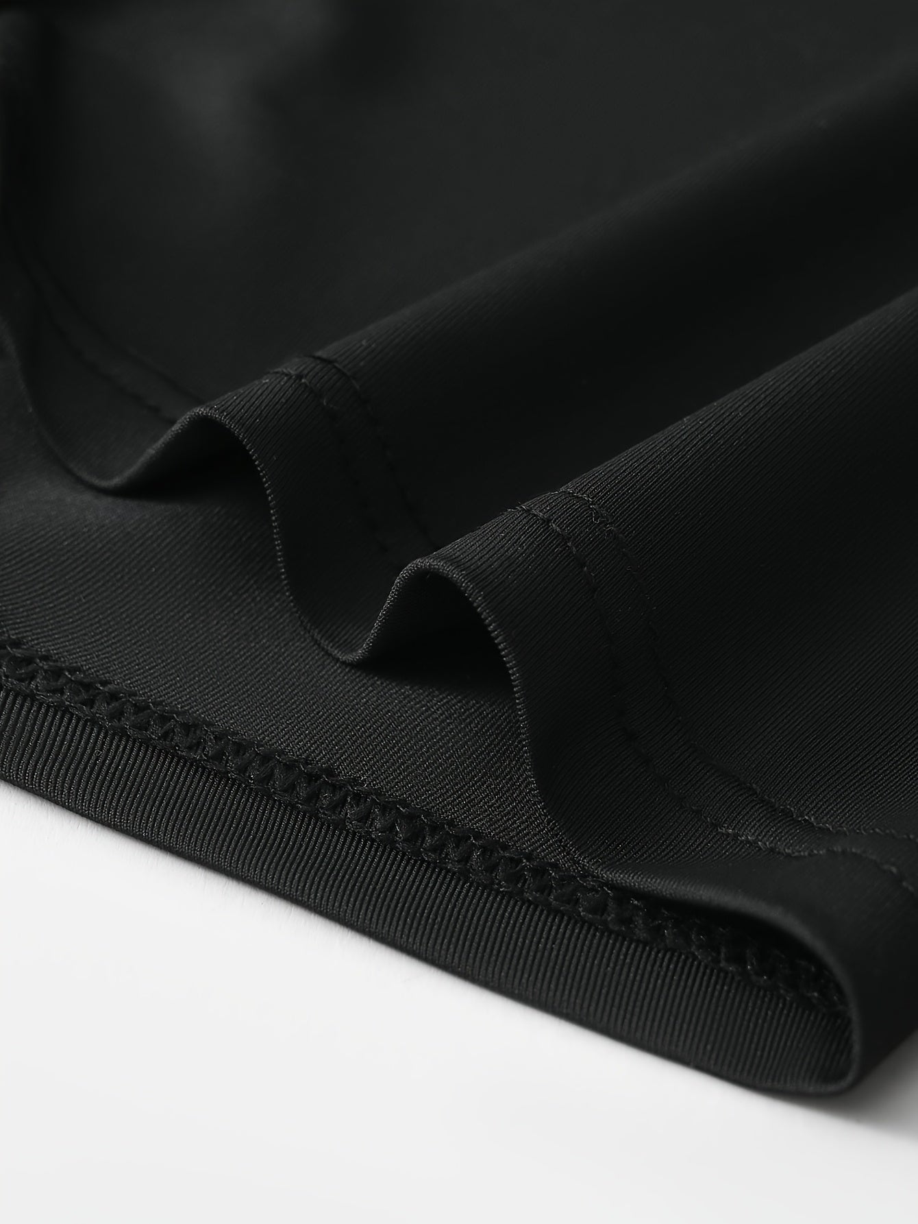 Men's Boxer Briefs 5-Pack Solid Color Polyester with Contrast Waistband and Cross Straps