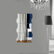 Irregular Mirror Wall Decal Sticker Self-Adhesive for Bedroom and Living Room 11.94cm x 9.91cm