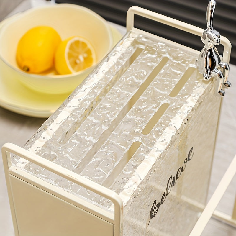 Acrylic and Metal Knife Holder Kitchen Organizer for Knives and Scissors